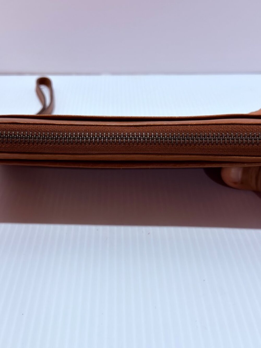 Woven Brown Leather Wallet - Picture 4 of 6